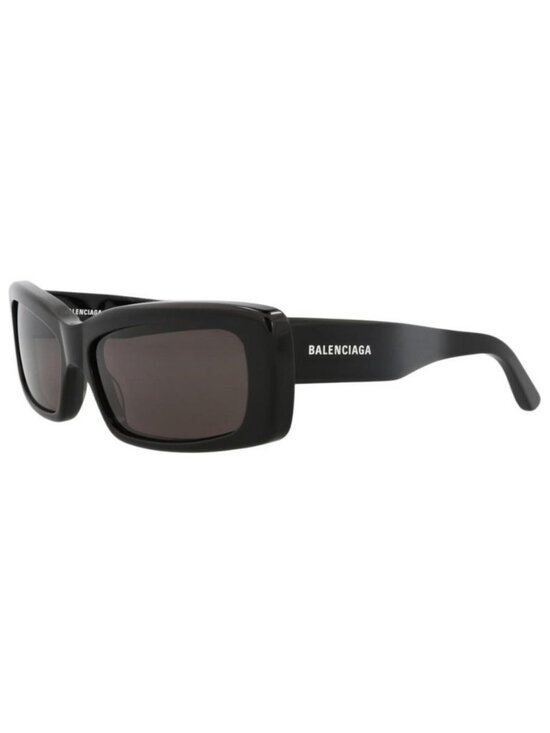New Balenciaga Unisex Square/Rectangle Black Black Grey Fashion Designer Sunglas